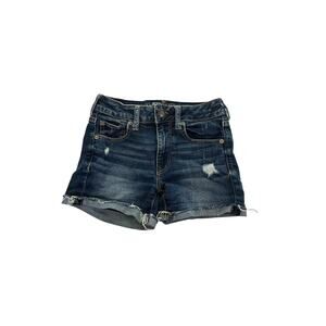 American Eagle Super Stretch Distressed Cut Off Jean‎ Shorts Women's Size 2